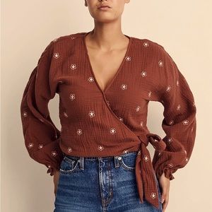 Madewell Maira Wrap Top